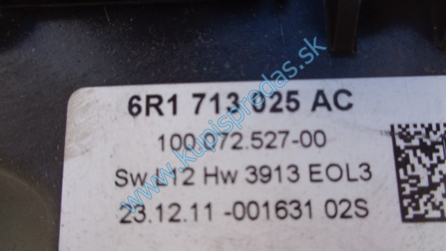 radiaca páka na seat ibizu 4 1,2tsi automat, 6R1713025AC
